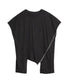 Diagonal zip top
